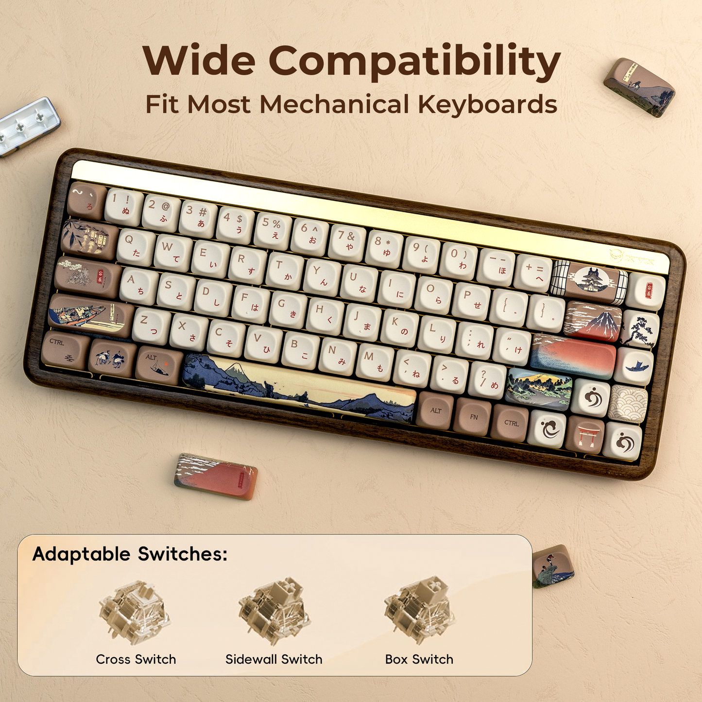 XVX Fugaku MOA Profile Dye-Sub PBT Keycap Set 140-Key