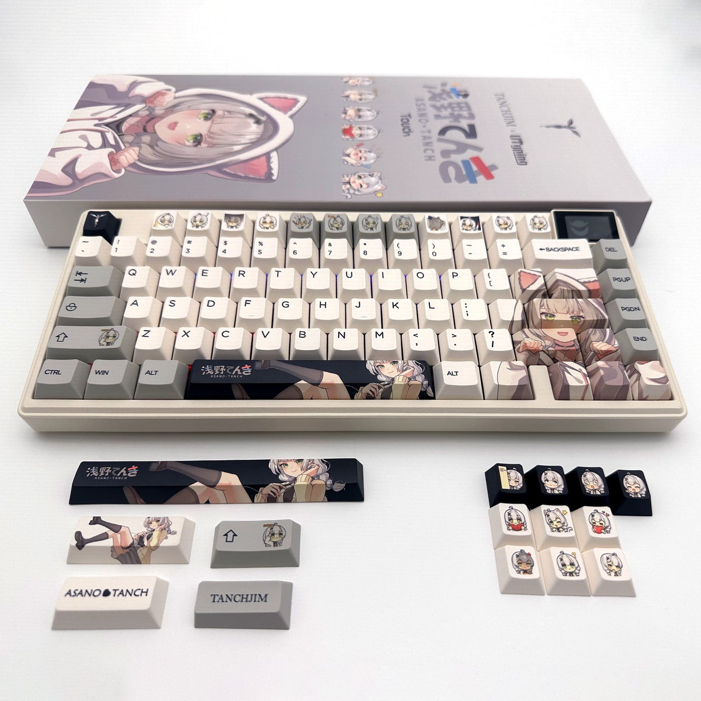 XVX Asano Touch Cherry Profile 5-sided Dye-Sub PBT Keycap Set (167-Key)