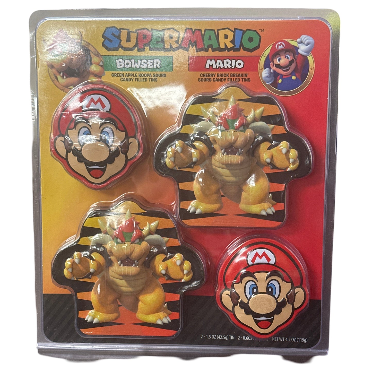 Super Mario and Bowser Candy Tin Collection
