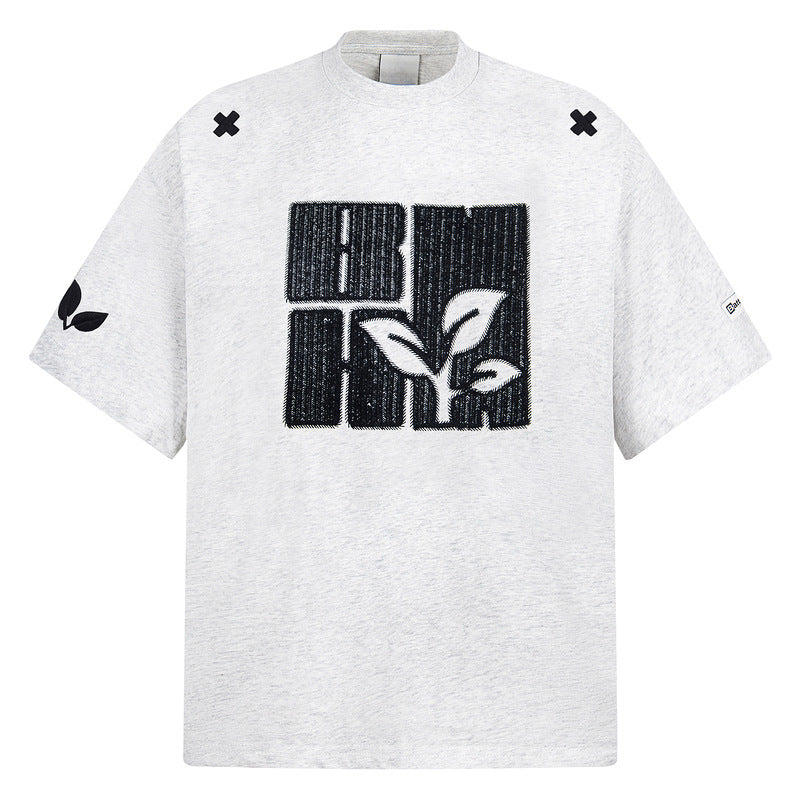 Original Embroidered T-Shirt Unisex Short Sleeve Half Sleeve