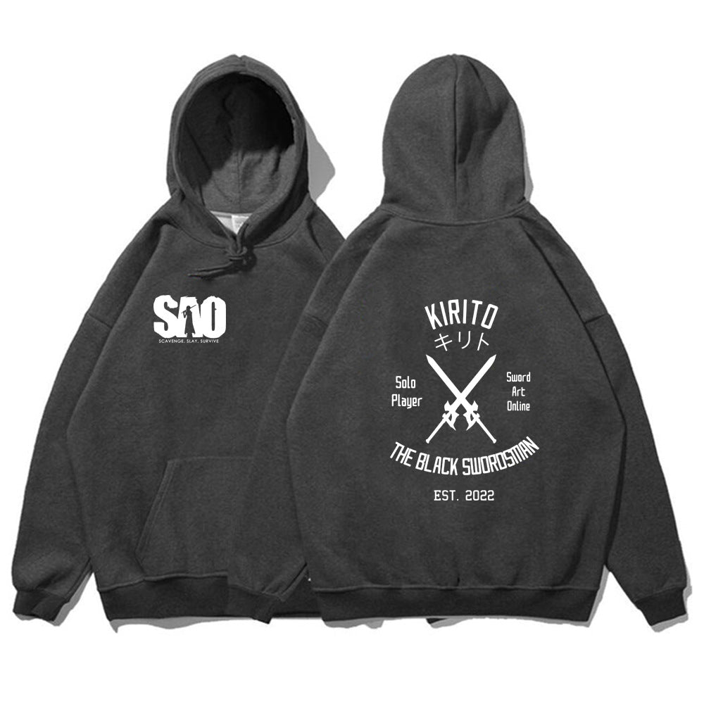 Sword Art Online Hoodie Loose Casual Hooded Sweatshirt