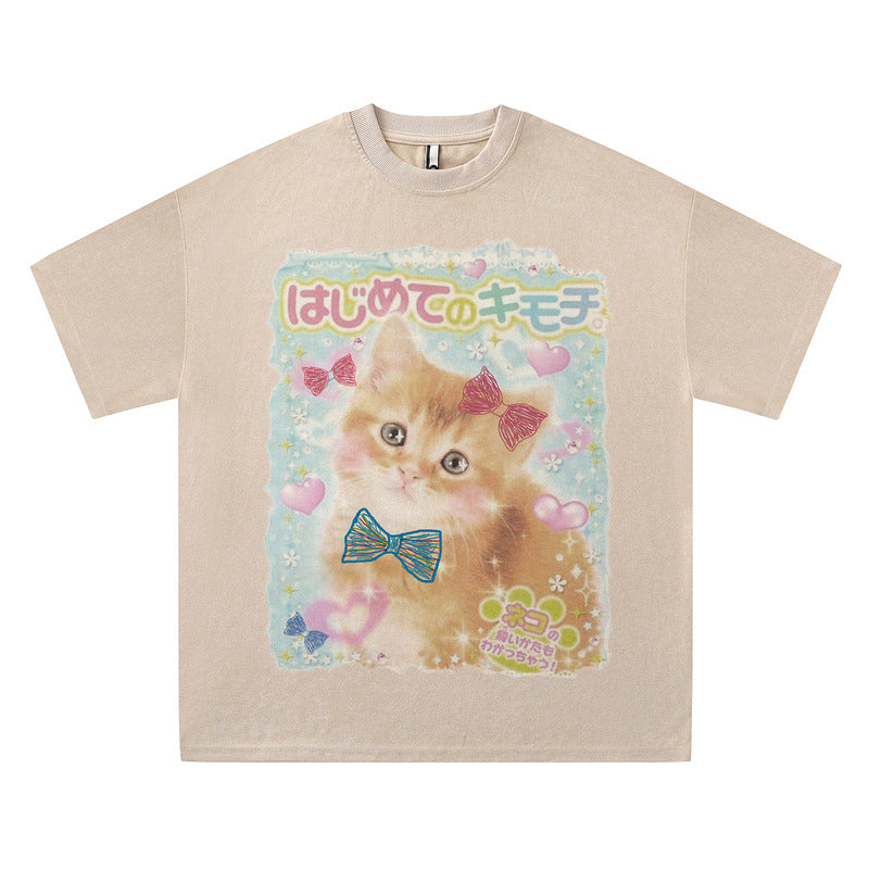 Pink Suede Short Sleeve T-Shirt for Men and Women Half Sleeve Wholesale