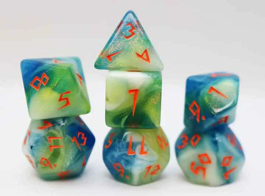 Scratched Clouds Dice Set (Clearance)