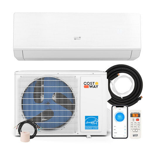 Energy Star Certified 12000 BTU 24 SEER2 115V Ductless Mini Split Air Conditioner and Heater WiFi E-4
