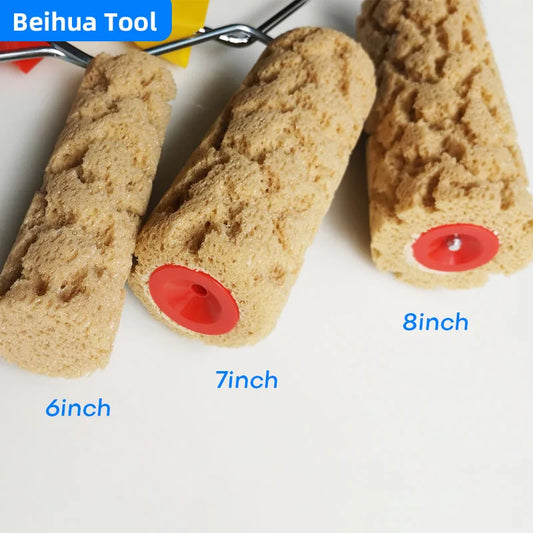 6inch 7inch 8inch Foam Paint Roller Brush Sponge Artificial-Seaweed Textured Rollers for Wall Decoration Patterned Painter Tools