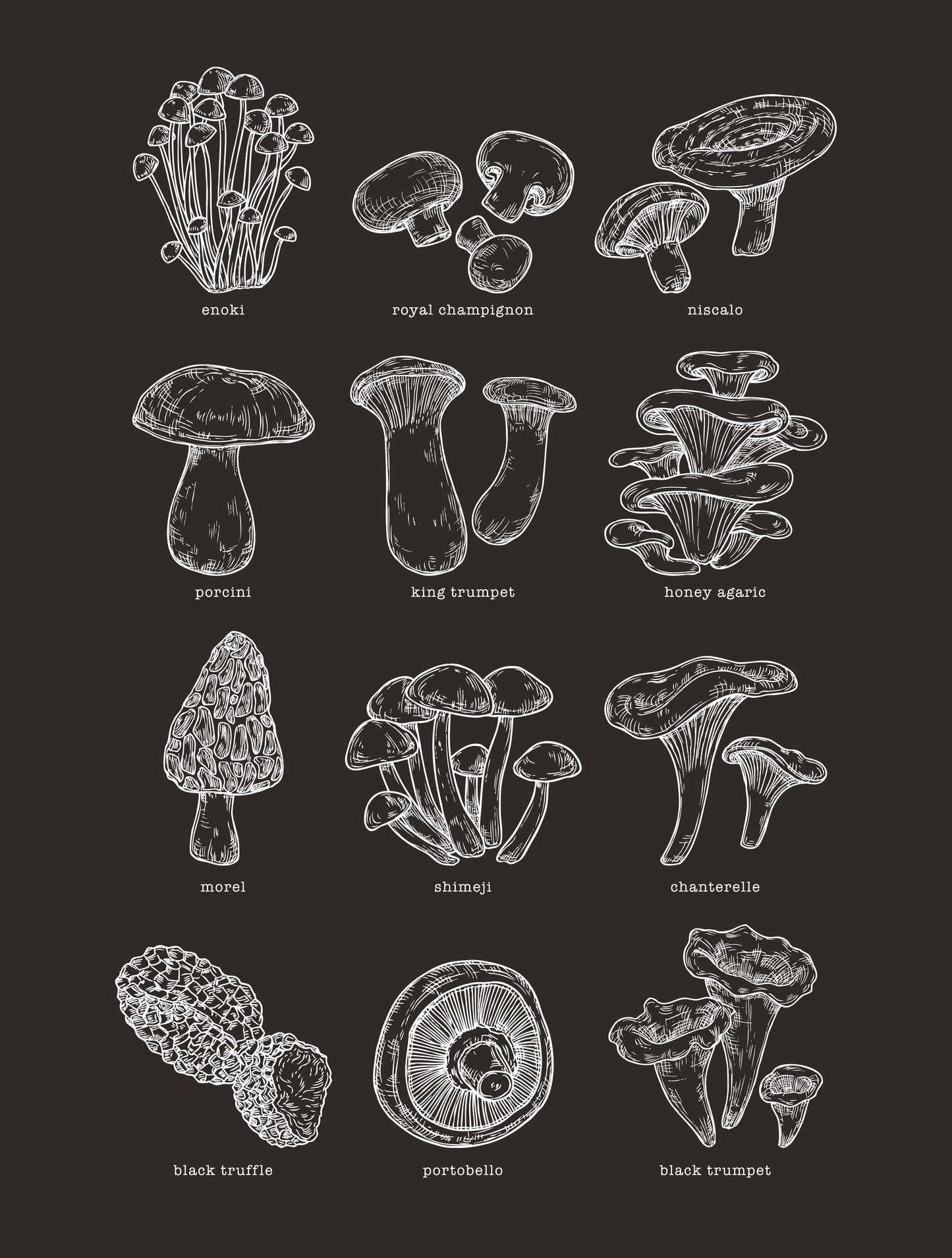 Mycology · White Ink · Unisex T-Shirt