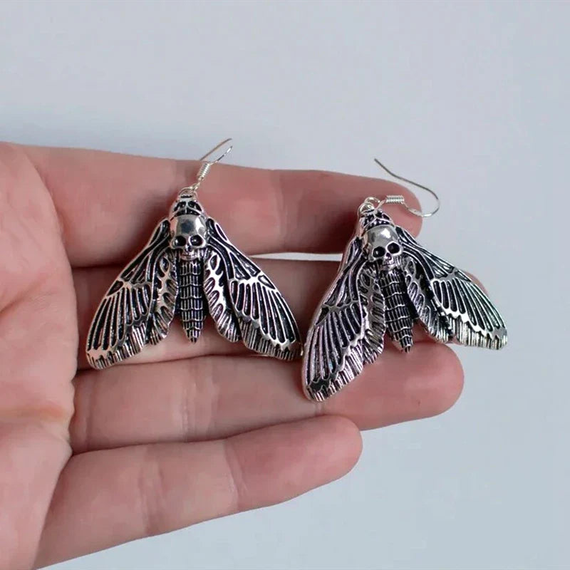 Death Moth Earrings
