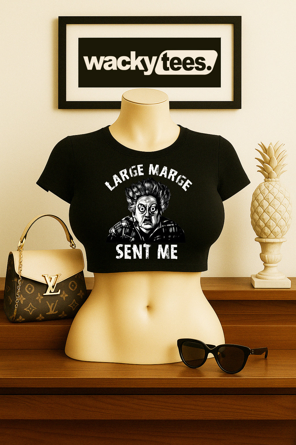 Pee Wee Herman Large Marge Sent me Funny Big Adventure Graphic Tee Shirt