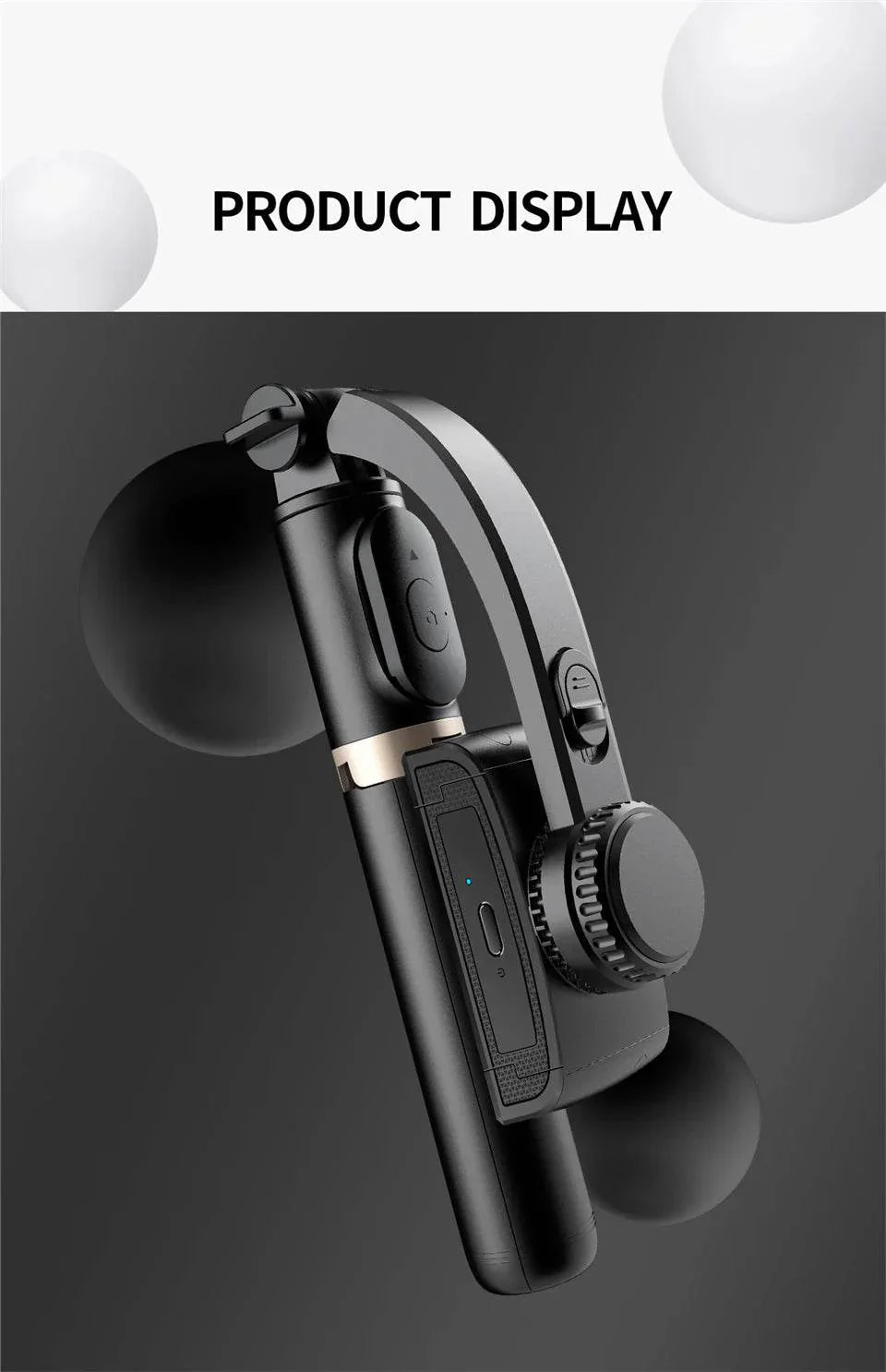 FGCLSY 2024 Gimbal Stabilizer Selfie Stick Tripod Monopod