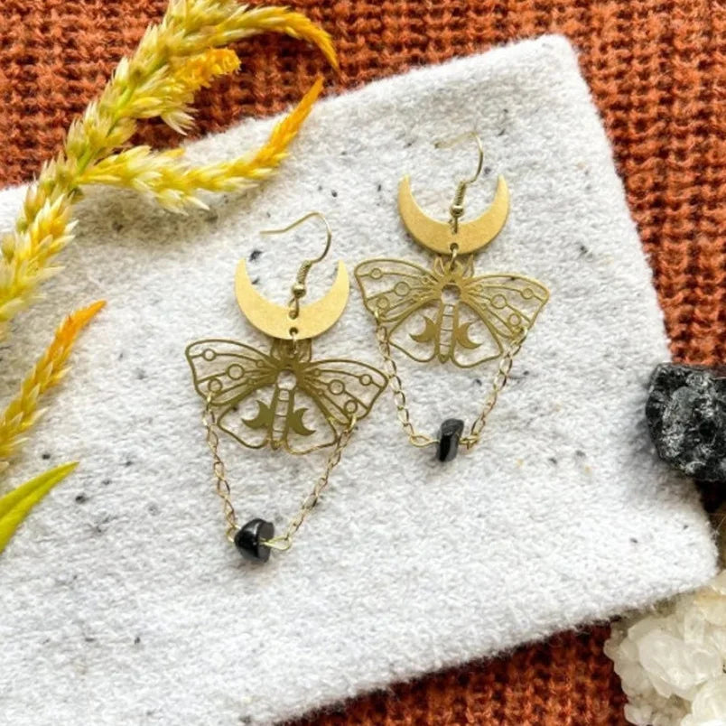 Assorted Moth & Butterfly Dangle Earrings