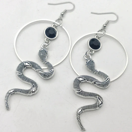 Snake Hoop Earrings