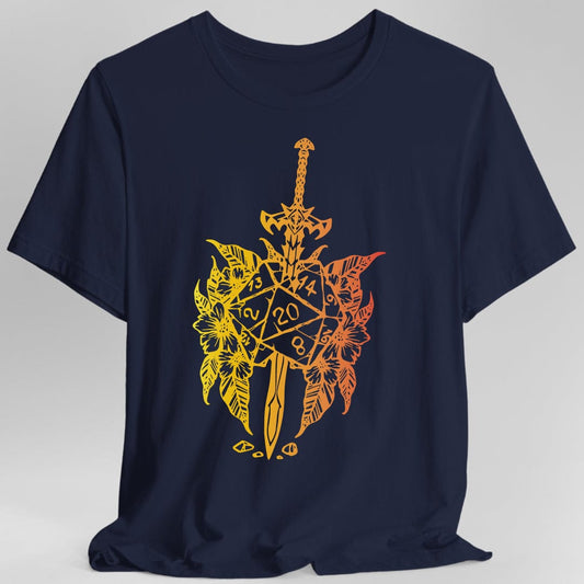 D&D Sword D20 T-shirt