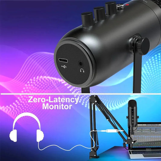 Haomuren USB Streaming Podcast Microphone Kit: Elevate Your Audio Game! 🎙️