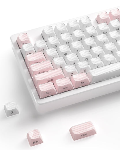 XVX Magic Wave Series OEM Profile Side-Print Ice-Cube Keycap Set (136-Key)