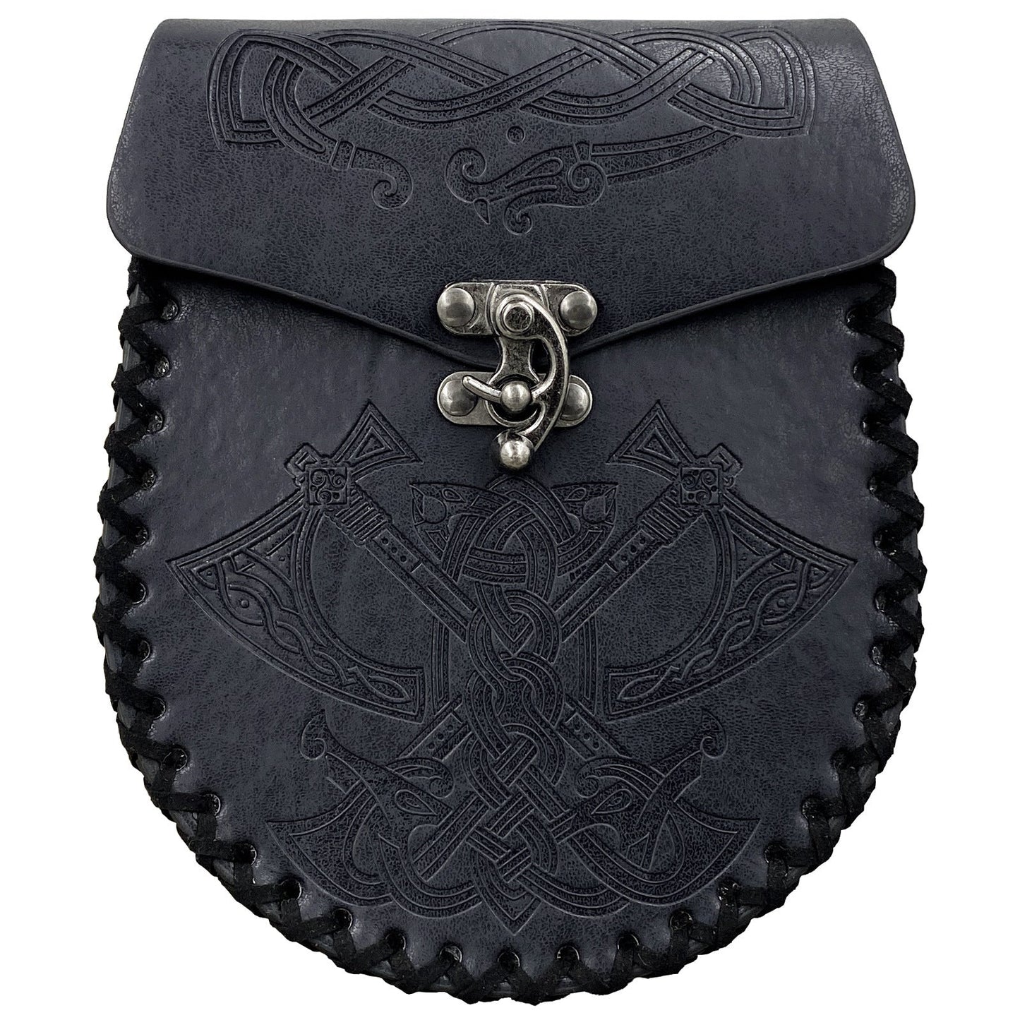 Vintage Viking Coin Purse: Medieval Belt Bag Style