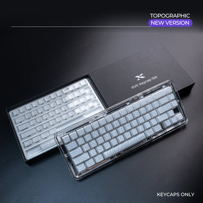 XVX Topographic New Version Pattern Shine-Through OEM Profile IMD-Tech Keycap Set