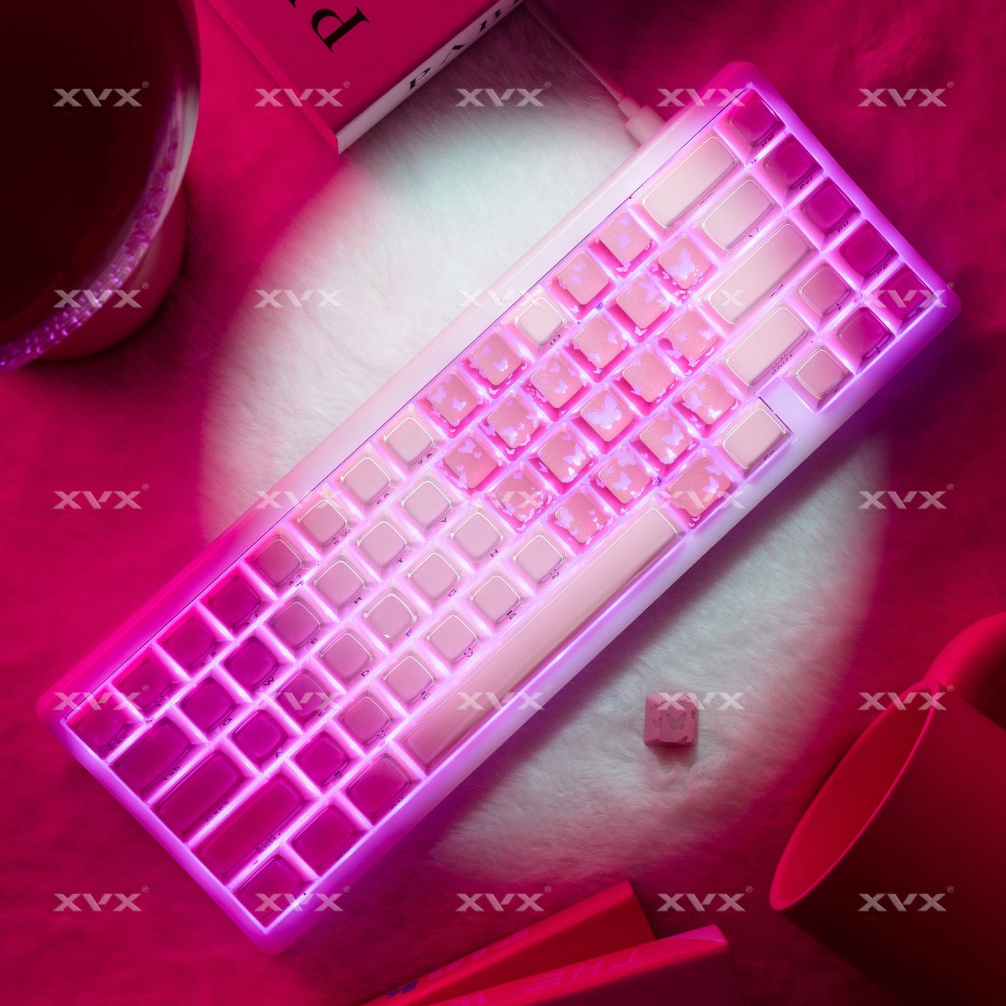 XVX FlutterBloom OEM Profile IMD-Tech Keycaps 21-Key