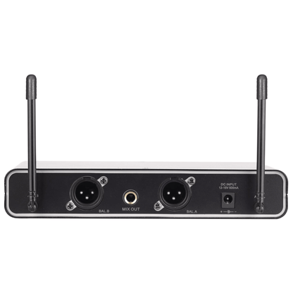 Supersonic UHF Dual Fixed Channel Professional Wireless Microphone