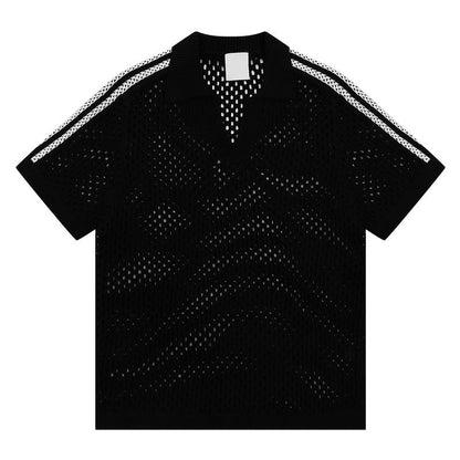 Short Sleeve T-Shirt Men's Summer Loose Casual Couple Polo Collar Half Sleeve Shirt