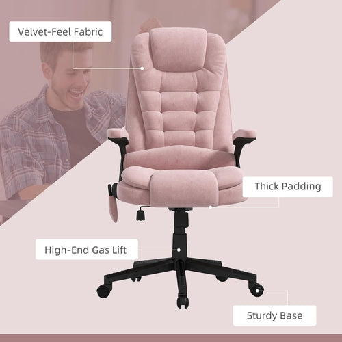 6 Point Vibrating Massage Office Chair With Heat High Back
