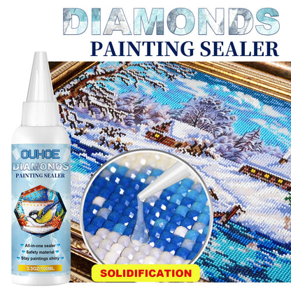 OUHOE Diamond Painting Sealant, Diamond Painting Oil Painting Protective Adhesive 5D Diamond Painting Puzzle Sealant