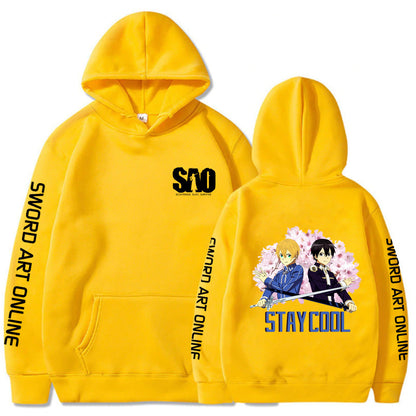 Sword Art Online Printed Loose Hooded Sweatshirt