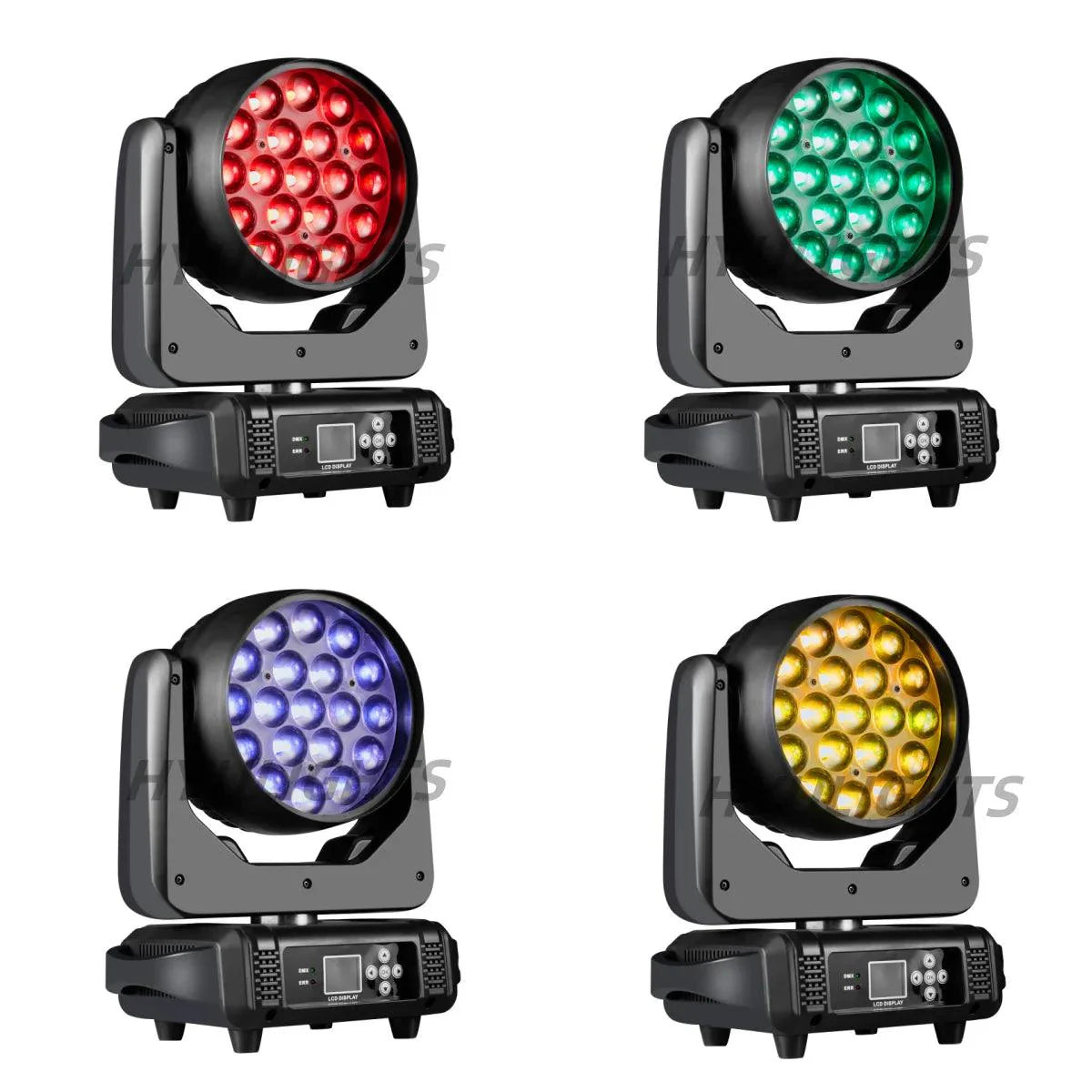 19x15W RGBW LED Moving Head Light - DMX512 Stage Lighting