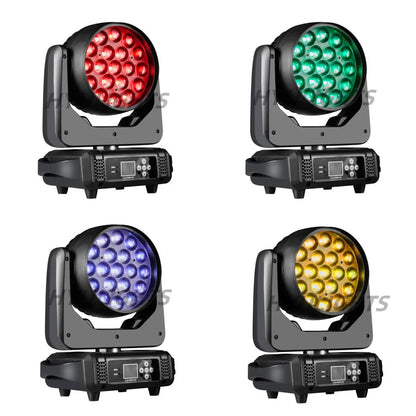 19x15W RGBW LED Moving Head Light - DMX512 Stage Lighting