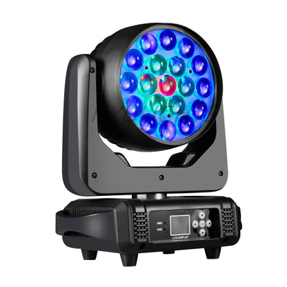 19x15W RGBW LED Moving Head Light - DMX512 Stage Lighting