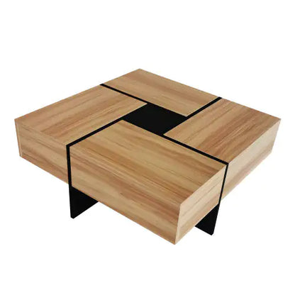 Sleek Slider Coffee Table with Secret Storage
