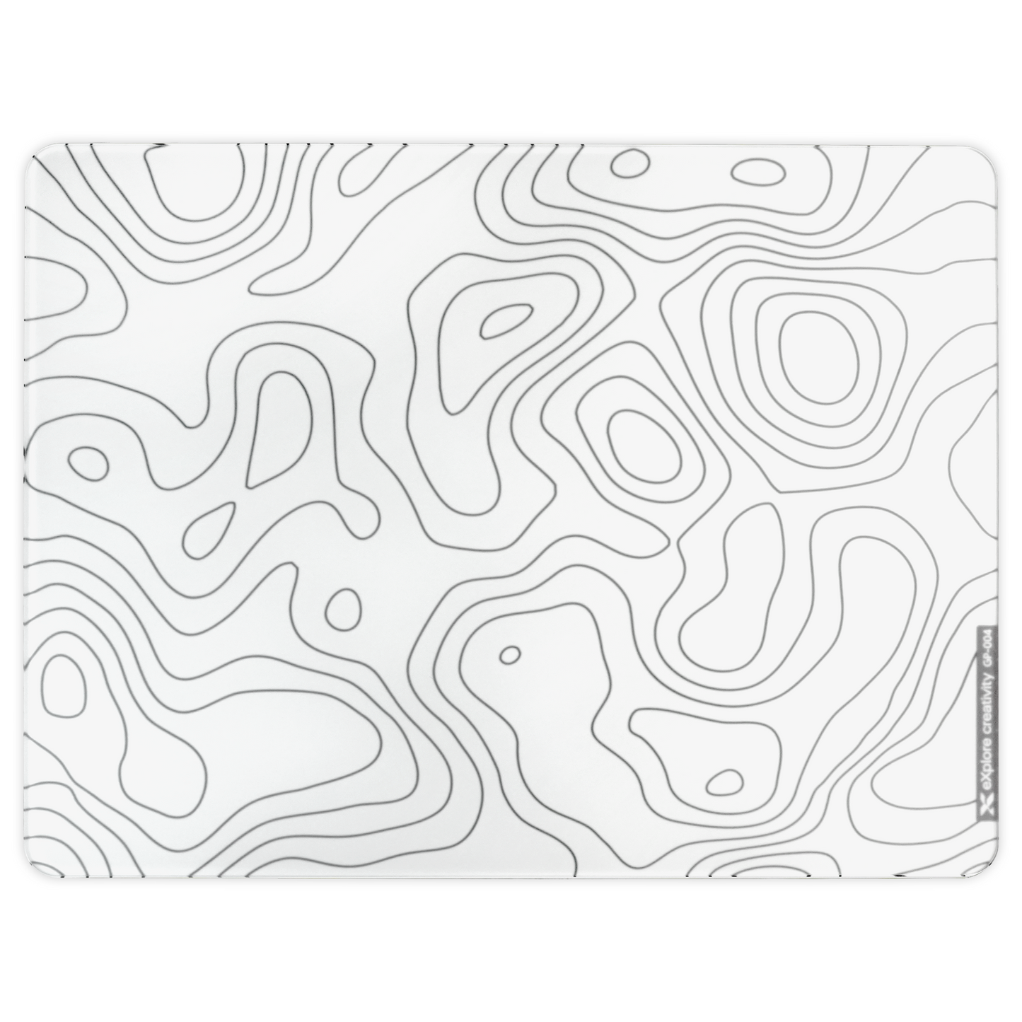 XVX SpacePad Glass Gaming Mouse Pad with Etched Surface Full Anti-Slip Rubber Base