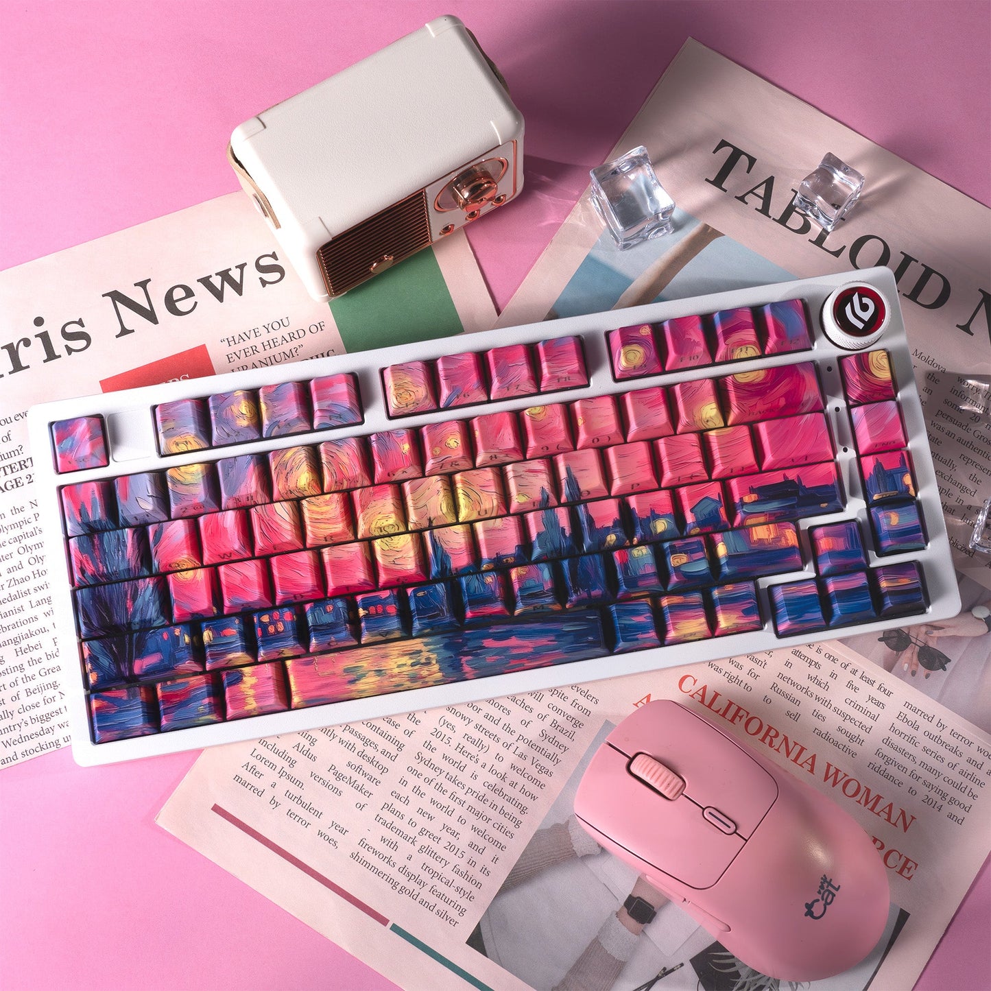 XVX The Starry Night Cherry Profile 131-Key Dye Sublimation PBT Keycap Set