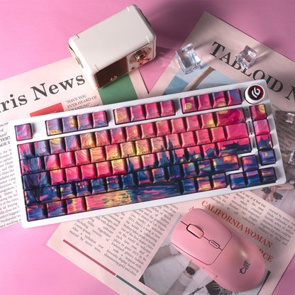 XVX The Starry Night Cherry Profile 131-Key Dye Sublimation PBT Keycap Set