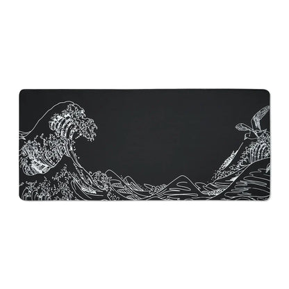 XVX KANAGAWA OUTLINE THEMED LARGE DESK MAT (BLACK/WHITE)