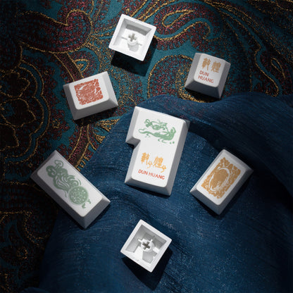 XVX  Dunhuang Cherry Profile Dye-Sub PBT Keycaps Full Set (212-Keys)