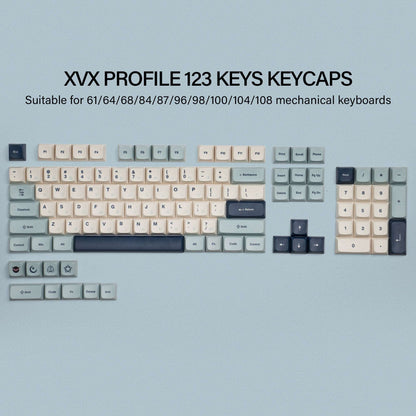 XVX Lavender Purple/Blue Dye-Sub XVX Profile Keycap Set (123-Key)