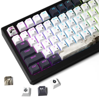 XVX  Lotus Cherry Profile Shine Through Double shot  5-sided Dye-Sub PBT Keycap Set (133-Key)