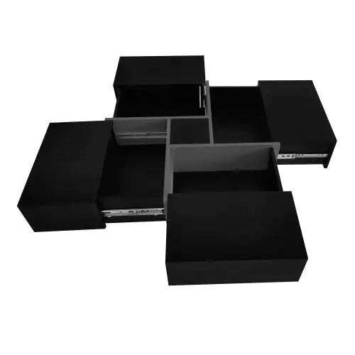 Elegant Square Coffee Table with Concealed Storage