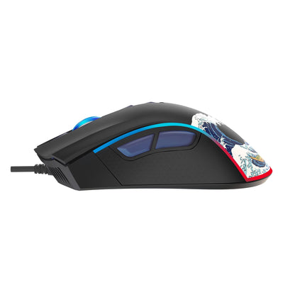 XVX G705 Kanagawa Themed Gaming Mouse (Wired)