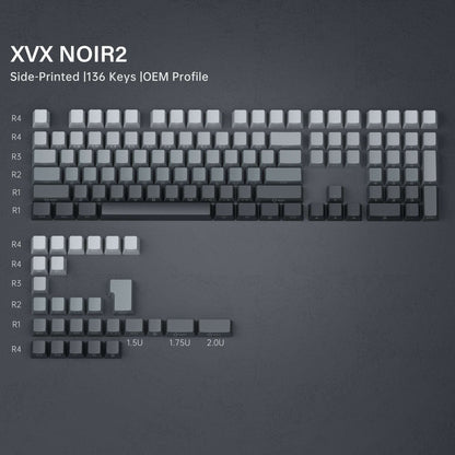 XVX Gradient Series 136-Key Side-Printed OEM Profile Keycap (7 Colors)
