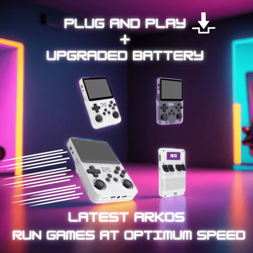 RetroRush Ultimate Retro Handheld Gaming Console – 128GB Pocket Arcade, Hi-Res Screen, 20k Games!