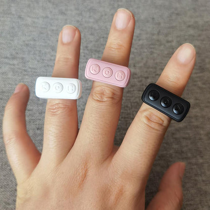 Bluetooth Page Turner & TikTok Scrolling Ring – Hands-Free Remote for Kindle, iPhone, Android – E-Reader Accessory, Selfie Shutter, Volume & Video Control