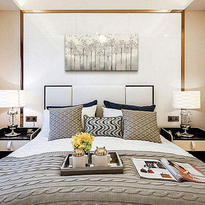 Stunning Abstract Canvas Wall Art with Trees and Birds - Perfect for Living Room, Kitchen, Office & Bedroom Décor - Large Modern Home Decoration Prints