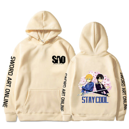 Sword Art Online Printed Loose Hooded Sweatshirt