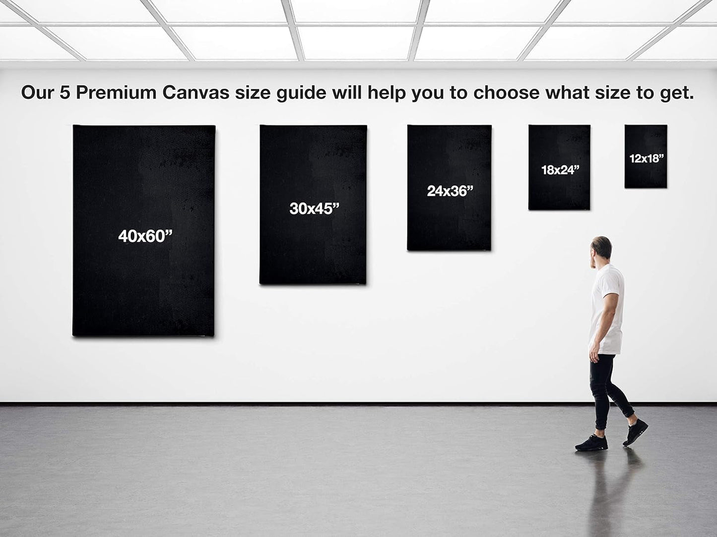 Stunning Black and Gold African Woman Canvas Art - Modern Home Decor (12"x18" Gallery Wrapped)