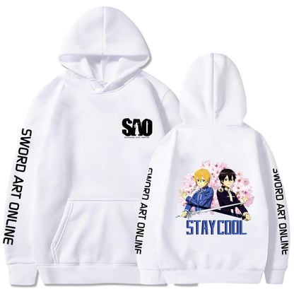 Sword Art Online Printed Loose Hooded Sweatshirt