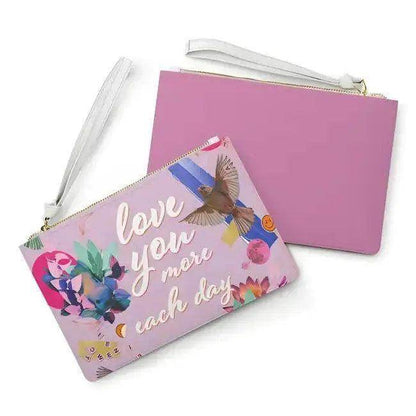 Vibrant Floral Lavender Clutch for Chic Style