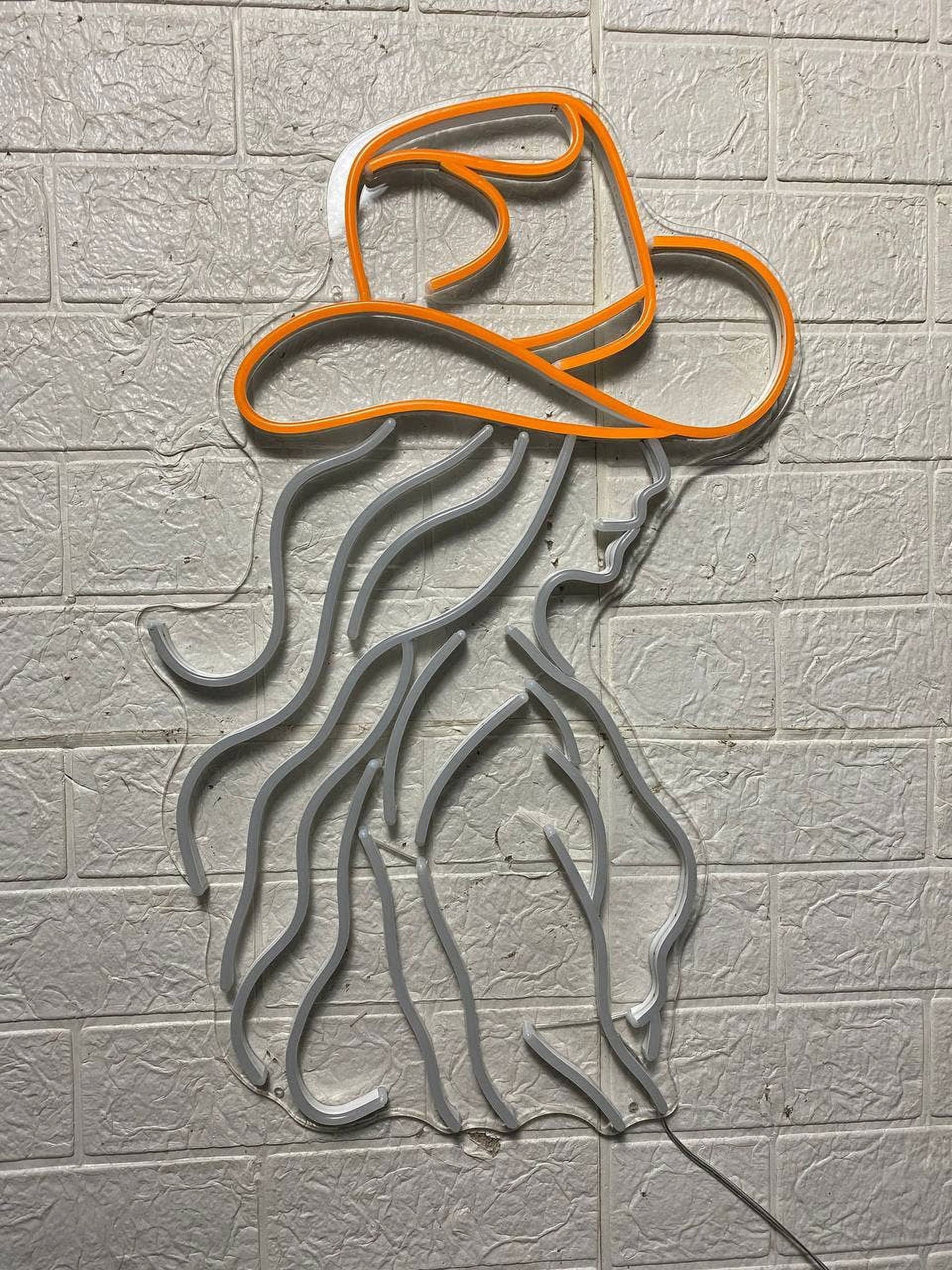 Cowgirl Art Led Light Decor, Western Wall Art Neon Sign