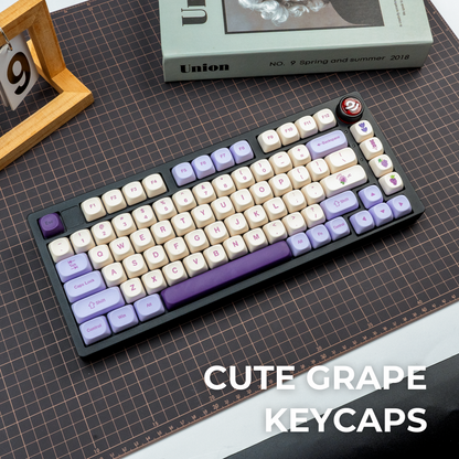 XVX  Purple grapes  MOA Profile Dye-Sub PBT Keycap Set 143-Key