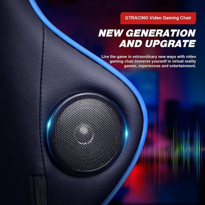 Bluetooth Gaming Chair With Footrest And Built In Speakers